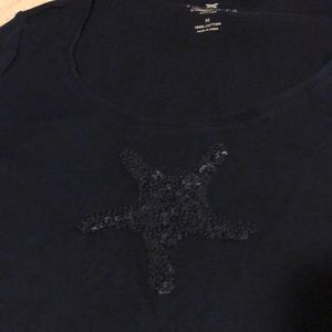 Talbots starfish tee